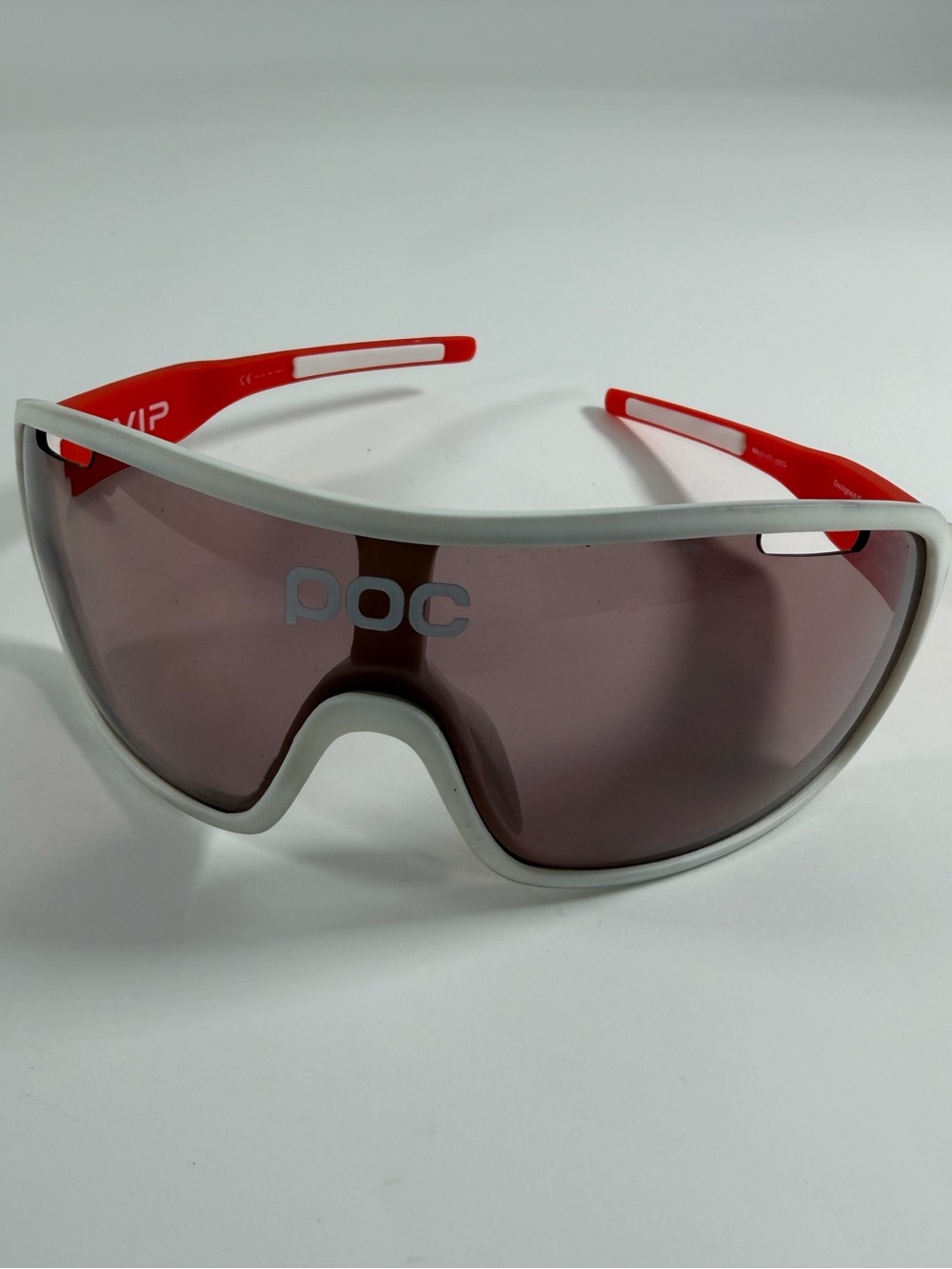 POC DO Blade AVIP Zeiss Shield Cycling Sunglasses White Orange Road Bike